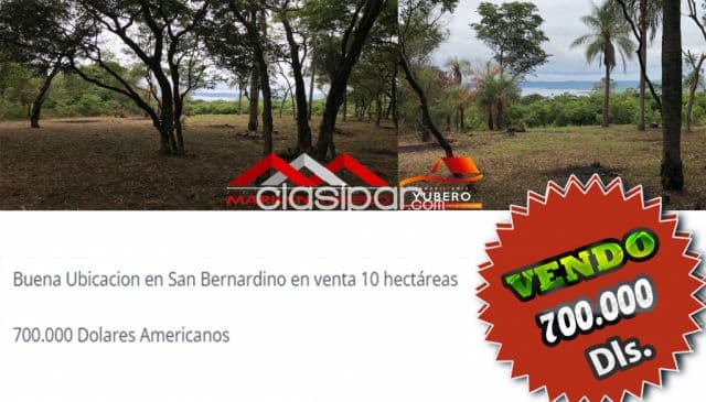 10 Has. en San Bernardino!! OFERTA!!! COD: CL 809