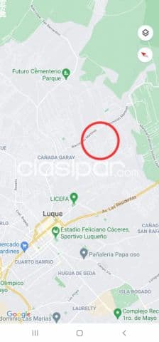 Siete lotes juntos en Luque barrio cañada garay cod 4302