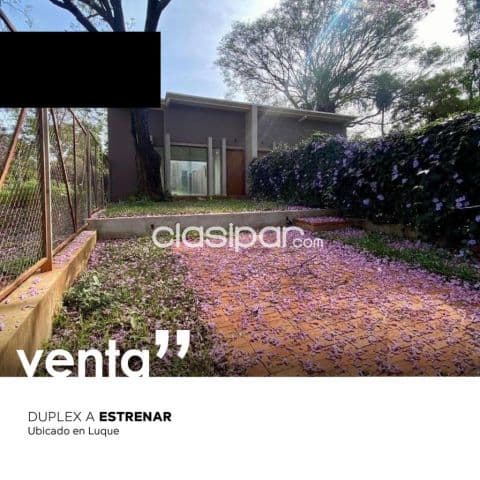 Luque (prox. Ruta a sanber): 2 elegantes duplex, 160m2, 2 dormit, jardín, exclusivo diseño