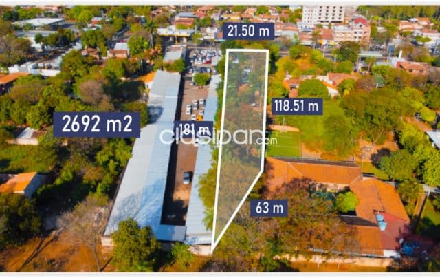 Terreno de 2.692 m² sobre mcal. López