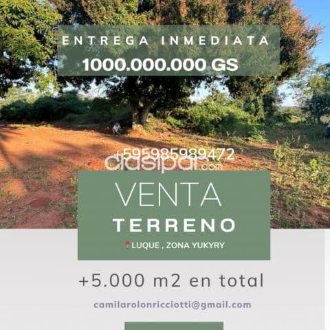 terreno en Luque zona Yukyry