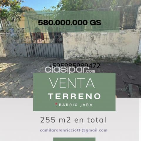propiedad de 255 m2 en barrio Jara Asunción