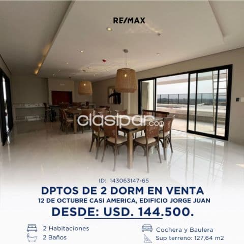 Edificio boutique dpto de 2 dorm en venta