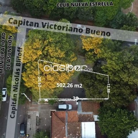 Amplio terreno en esquina zona Asunción barrio villa aurelia