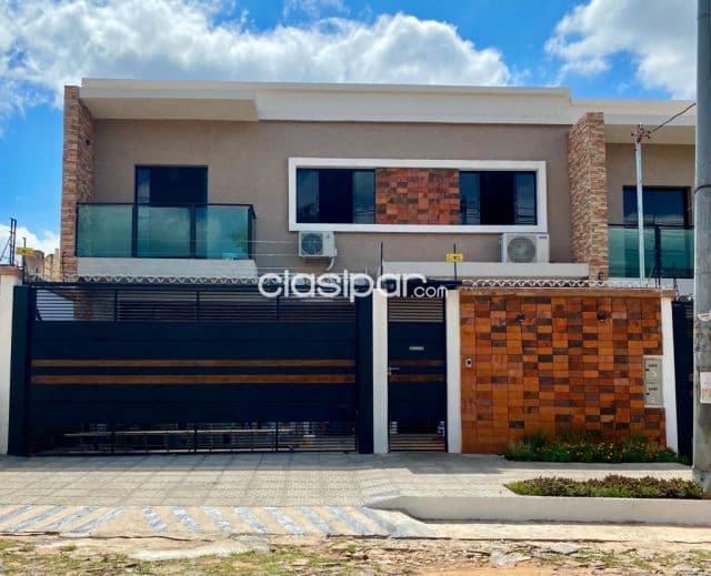 Alquiler, mburucuya: Elegante dúplex, 3 dormit, ampios ambientes, garajes, 7.000.000 gs