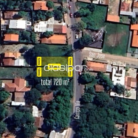 Terreno en venta en Luque Hugua de Seda de 720 m2 - calle Campo Via