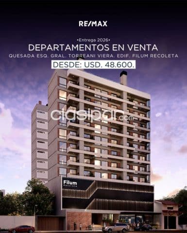 Departamentos en pozo filum Recoleta