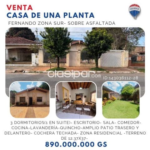 Casa - Venta - Fernando de la Mora, Paraguay, Zona Sur