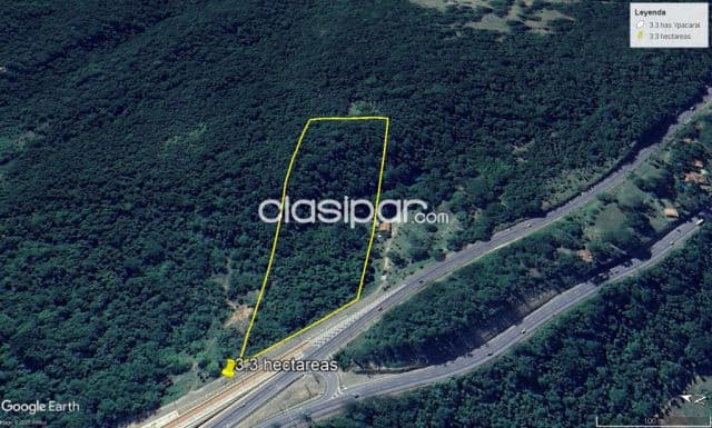 hermoso terreno de 3.3 Hectáreas en Ypacaraí sobre Ruta 2 COD V0339