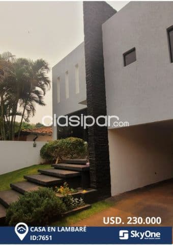 🏡 amplia y moderna casa en Lambaré - barrio mcal. López