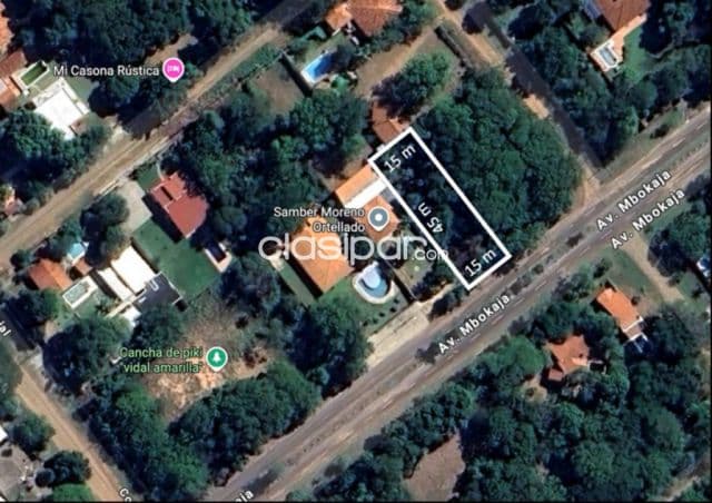 Terreno sobre Avda. Mbocaya - San Bernardino