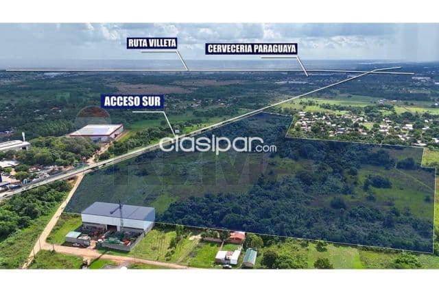Terreno de 9,6 ha sobre acceso sur – ypané