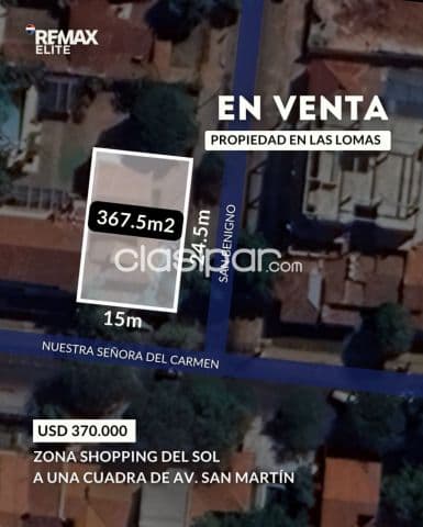 Propiedad en el barrio Las Lomas de Asunción