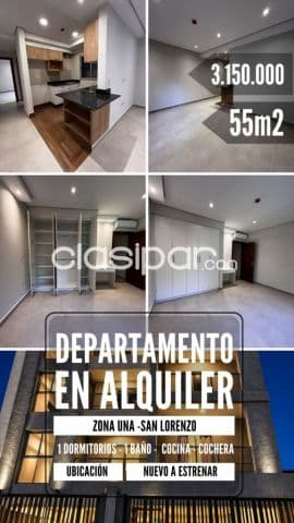 Departamento a estrenar cerca de la una