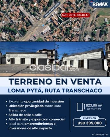 Terreno en loma pyta