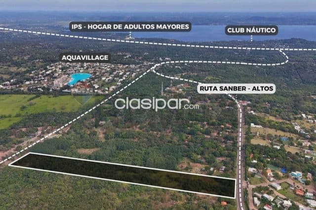 Terreno sobre ruta sanber altos 2.9 has