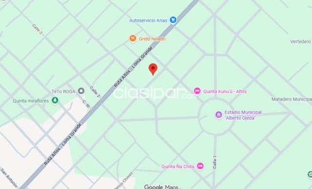 Terreno a 100m de la ruta altos - lomagrande altos